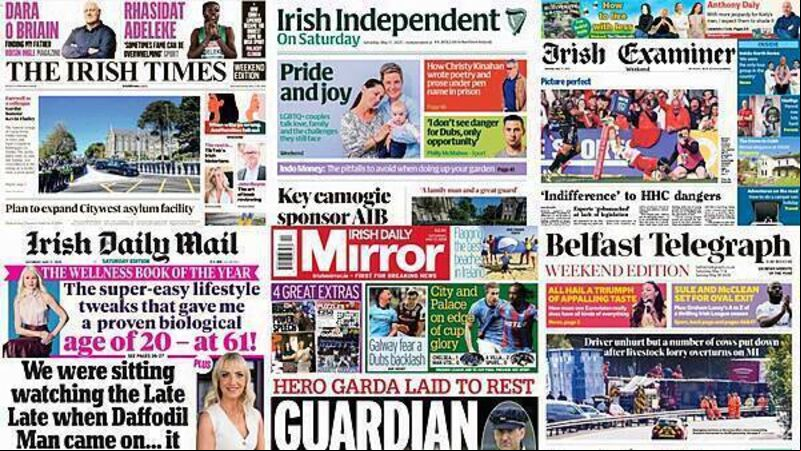 What the papers say: Saturday's front pages What the papers say: Saturday's front pages