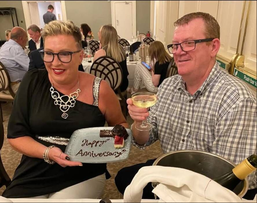 Cork Indoor Sports winner for boxing Vancs O'Connell, celebrates her 29th wedding anniversary with her husband, Paul at the Metropole Hotel. JW Cork Indoor Sports winner for boxing Vancs O'Connell, celebrates her 29th wedding anniversary with her husband, Paul at the Metropole Hotel. JW