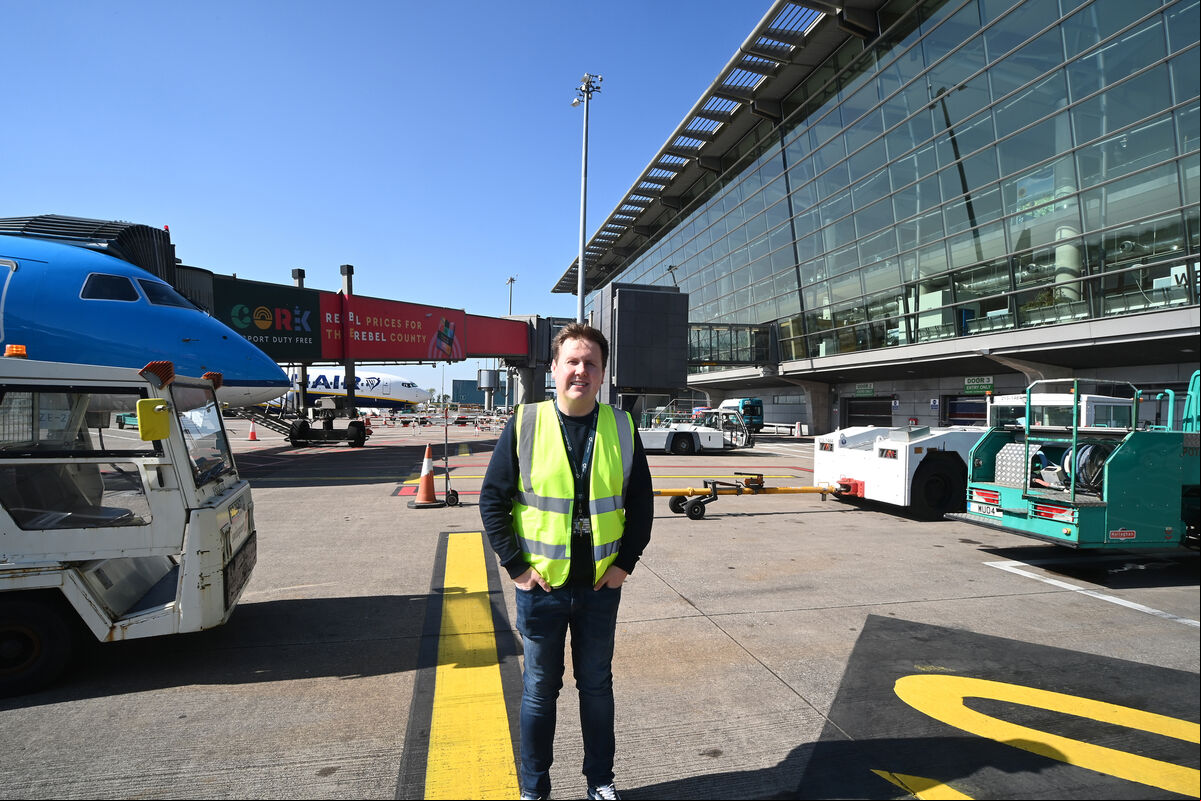 Barry Holland at Cork Airport. Picture Larry Cummins Barry Holland at Cork Airport. Picture Larry Cummins