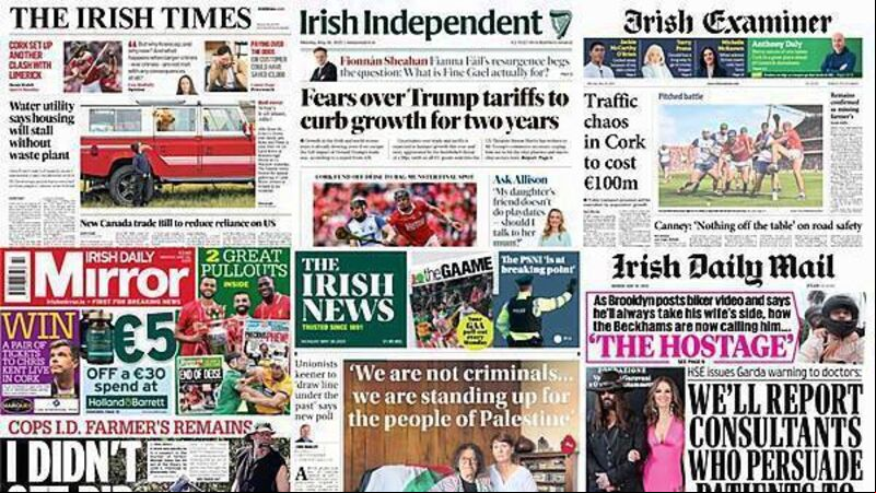 What the papers say: Monday's front pages What the papers say: Monday's front pages