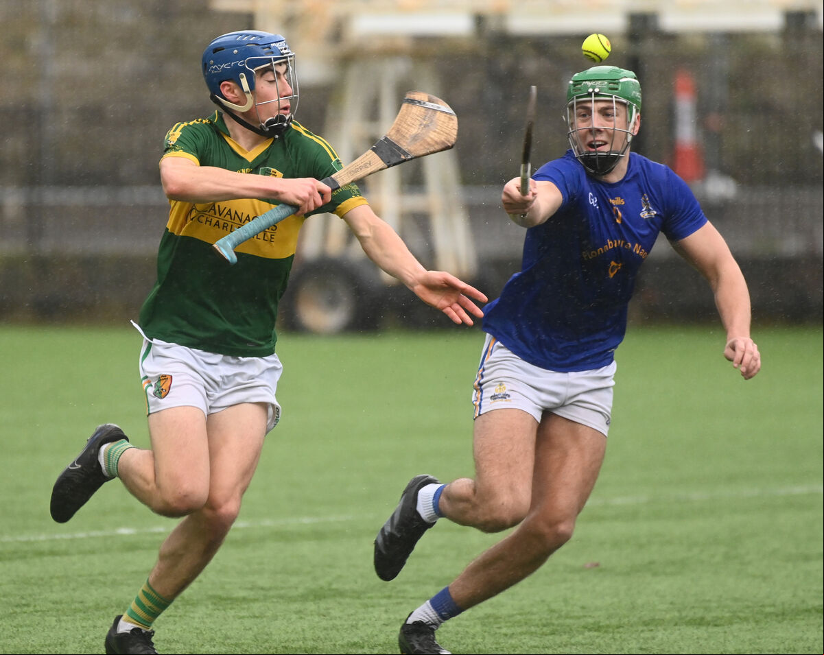 Robert Troy (left) scored 1-2 for Newtownshandrum against Ballincollig. Picture: Eddie O'Hare Robert Troy (left) scored 1-2 for Newtownshandrum against Ballincollig. Picture: Eddie O'Hare