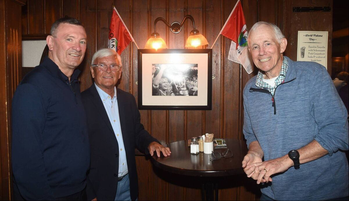 Pictured at the 1976-78 reunion were Jimmy Barry-Murphy, Charlie McCarthy and Martin Doherty. Picture: George Hatchell Pictured at the 1976-78 reunion were Jimmy Barry-Murphy, Charlie McCarthy and Martin Doherty. Picture: George Hatchell