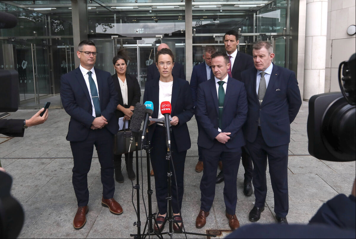 Garda Anne Marie Twomey talks to the media. Picture: Collins Court. Garda Anne Marie Twomey talks to the media. Picture: Collins Court.