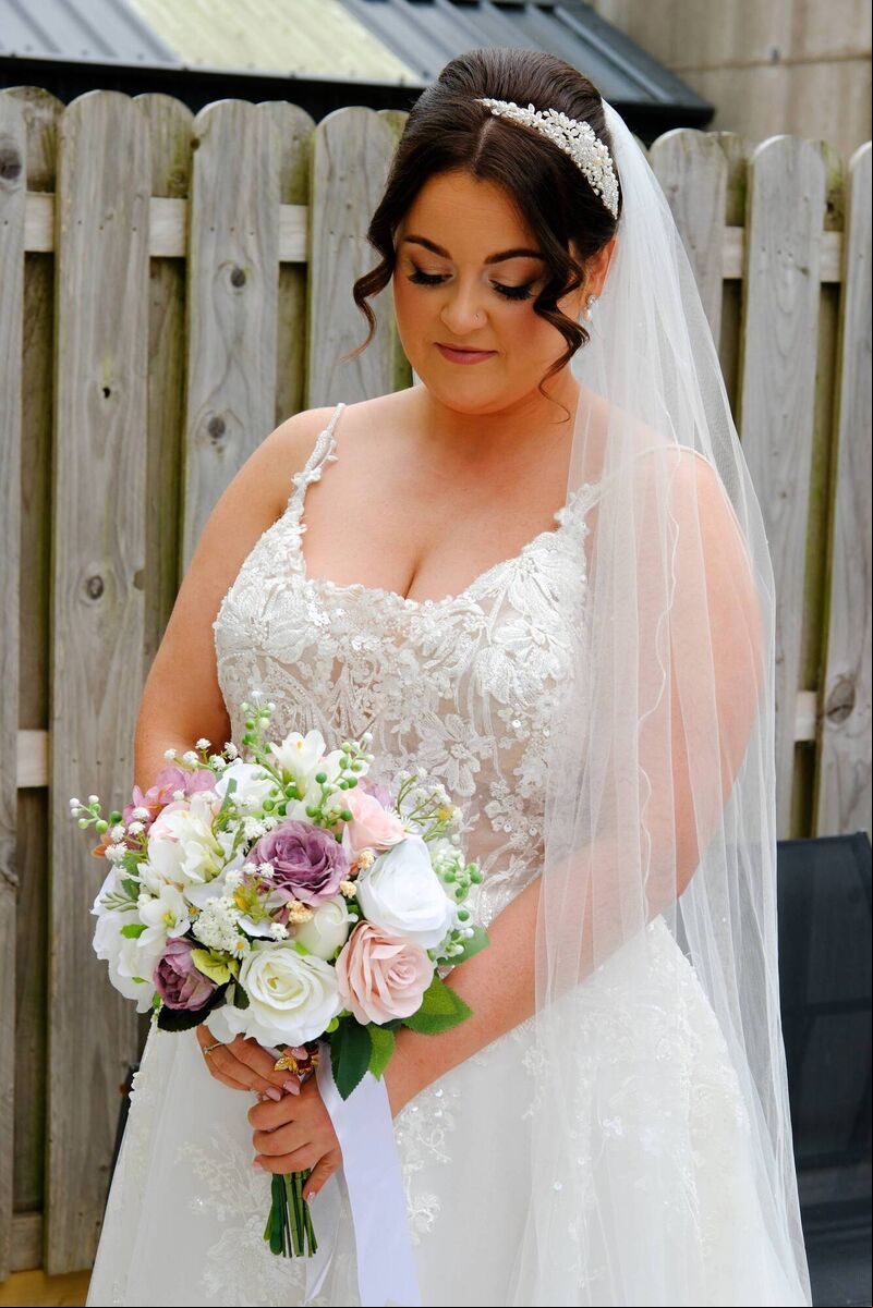 Lynsey's dress was from Vows in Cork. "Ann helped me pick it out, she was amazing," said Lynsey. Lynsey's dress was from Vows in Cork. "Ann helped me pick it out, she was amazing," said Lynsey.