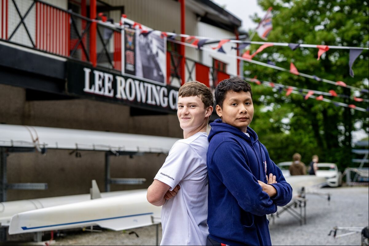 Desmond Keane and Rayyan Danish from Lee Rowing Club pictured during the Lee Regatta at The Marina in Cork. Picture Chani Anderson Desmond Keane and Rayyan Danish from Lee Rowing Club pictured during the Lee Regatta at The Marina in Cork. Picture Chani Anderson
