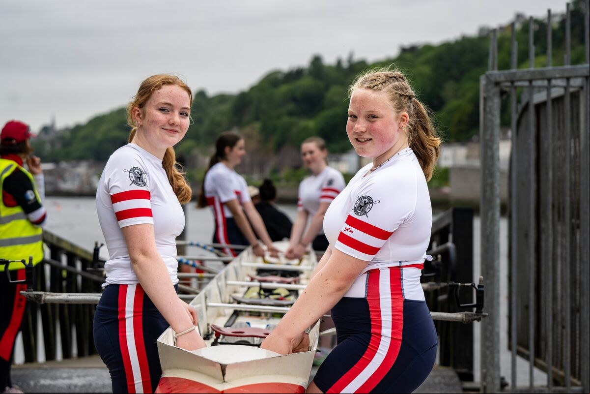 Anna Connolly and Mae Ryan from Skibbereen Rowing Club pictured during the Lee Regatta at The Marina in Cork. Picture Chani Anderson Anna Connolly and Mae Ryan from Skibbereen Rowing Club pictured during the Lee Regatta at The Marina in Cork. Picture Chani Anderson