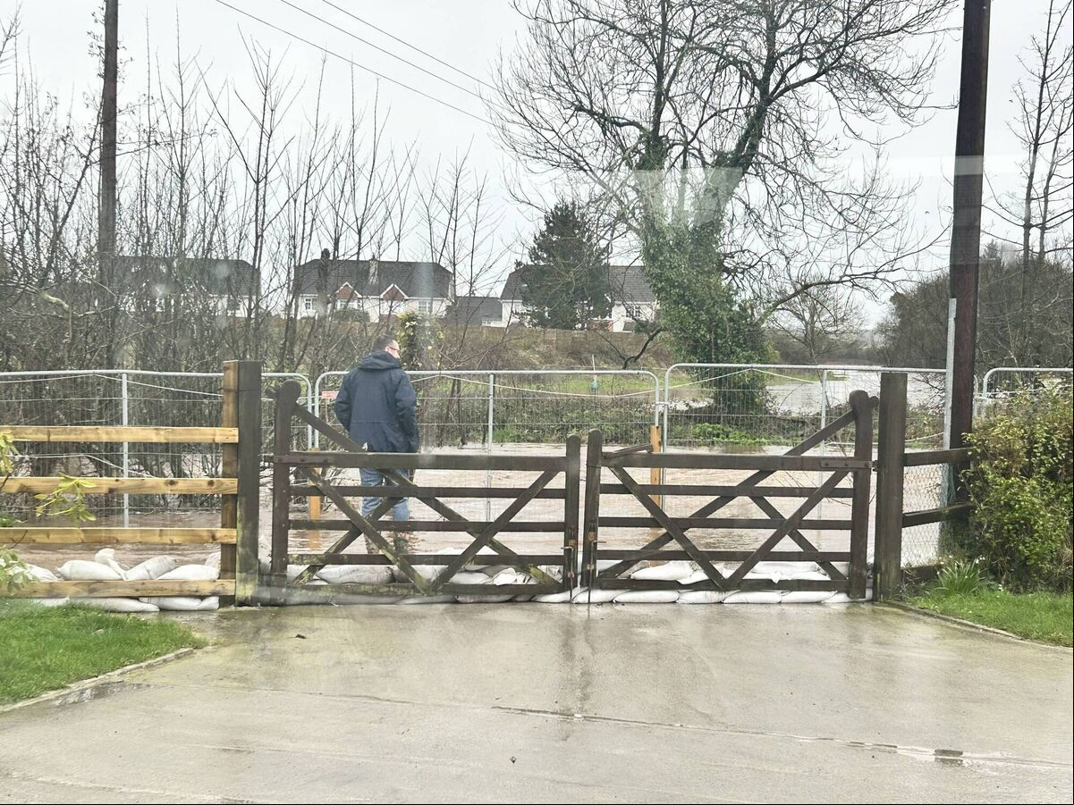 A bridge during the October 2023 flood. A bridge during the October 2023 flood.