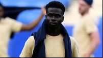 Bukayo Saka left out of England’s squad to face Andorra after knock