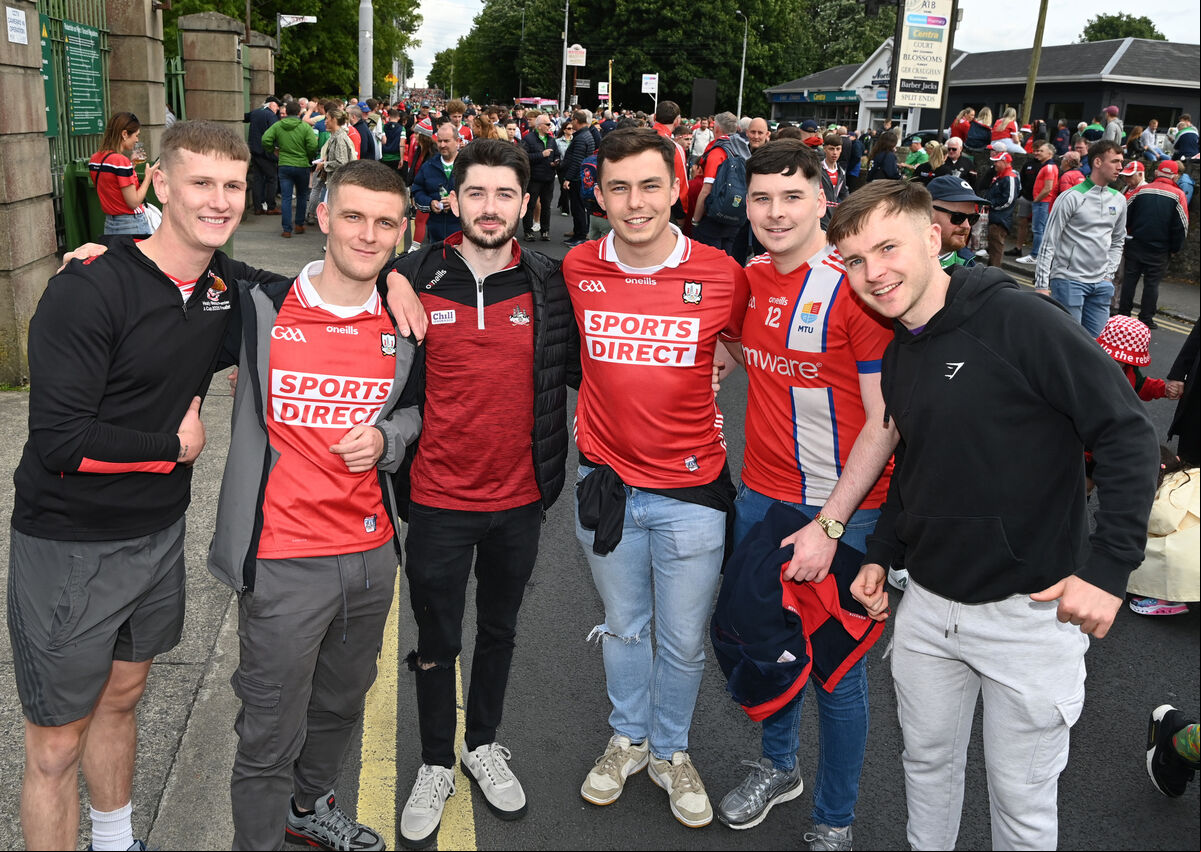 Charleville, Dromina and Newtownshandrum fans ing Cork at the Munster SHC final between Cork and Limerick at TUS Gaelic Grounds, Limerick. Picture: Eddie O'Hare Charleville, Dromina and Newtownshandrum fans ing Cork at the Munster SHC final between Cork and Limerick at TUS Gaelic Grounds, Limerick. Picture: Eddie O'Hare