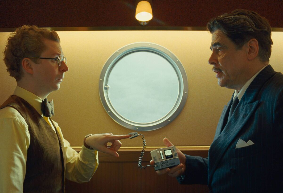 Benicio Del Toro as Zsa-Zsa Korda and Michael Cera as Bjorn. Picture: Courtesy of TPS Productions/Focus Features Benicio Del Toro as Zsa-Zsa Korda and Michael Cera as Bjorn. Picture: Courtesy of TPS Productions/Focus Features